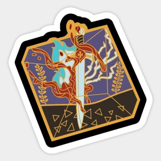 DnD Bloodhunter coat of arms Sticker